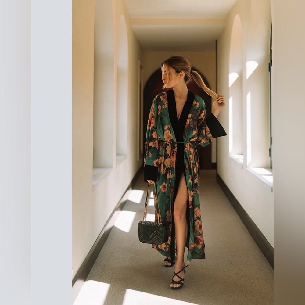 Kim+ono silk kimono robe